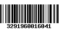 Código de Barras 3291960016041