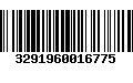 Código de Barras 3291960016775