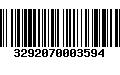 Código de Barras 3292070003594