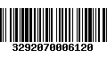 Código de Barras 3292070006120