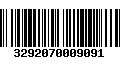 Código de Barras 3292070009091