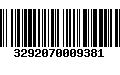 Código de Barras 3292070009381