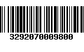 Código de Barras 3292070009800