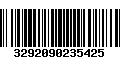 Código de Barras 3292090235425