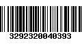 Código de Barras 3292320040393