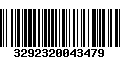 Código de Barras 3292320043479