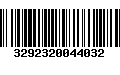 Código de Barras 3292320044032