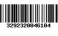 Código de Barras 3292320046104