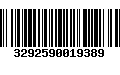 Código de Barras 3292590019389