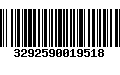 Código de Barras 3292590019518