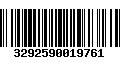 Código de Barras 3292590019761