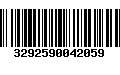 Código de Barras 3292590042059