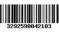 Código de Barras 3292590042103