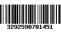 Código de Barras 3292590701451