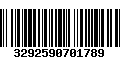 Código de Barras 3292590701789