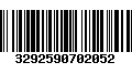 Código de Barras 3292590702052