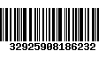 Código de Barras 32925908186232