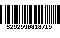 Código de Barras 3292590818715