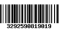 Código de Barras 3292590819019