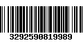 Código de Barras 3292590819989