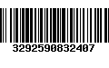 Código de Barras 3292590832407