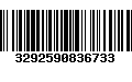 Código de Barras 3292590836733