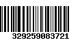 Código de Barras 329259083721