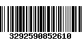 Código de Barras 3292590852610