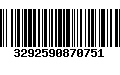 Código de Barras 3292590870751