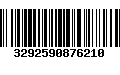 Código de Barras 3292590876210