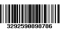 Código de Barras 3292590898786