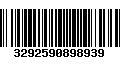 Código de Barras 3292590898939