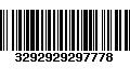 Código de Barras 3292929297778