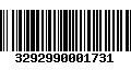 Código de Barras 3292990001731