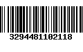 Código de Barras 3294481102118