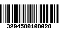 Código de Barras 3294580108028