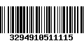 Código de Barras 3294910511115