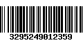 Código de Barras 3295249012359