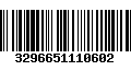 Código de Barras 3296651110602