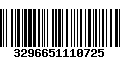 Código de Barras 3296651110725