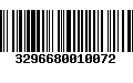 Código de Barras 3296680010072