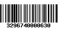 Código de Barras 3296740000630