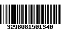 Código de Barras 3298081501340