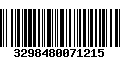 Código de Barras 3298480071215