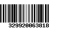 Código de Barras 329920063818