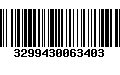 Código de Barras 3299430063403