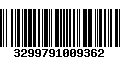 Código de Barras 3299791009362