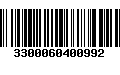 Código de Barras 3300060400992