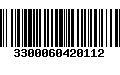 Código de Barras 3300060420112