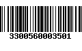 Código de Barras 3300560003501